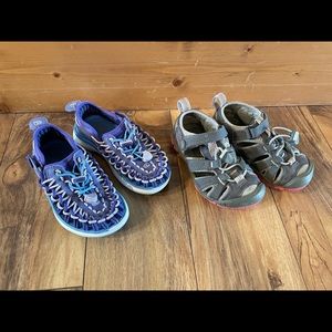 2 pairs of toddler Keen sandals, size 8